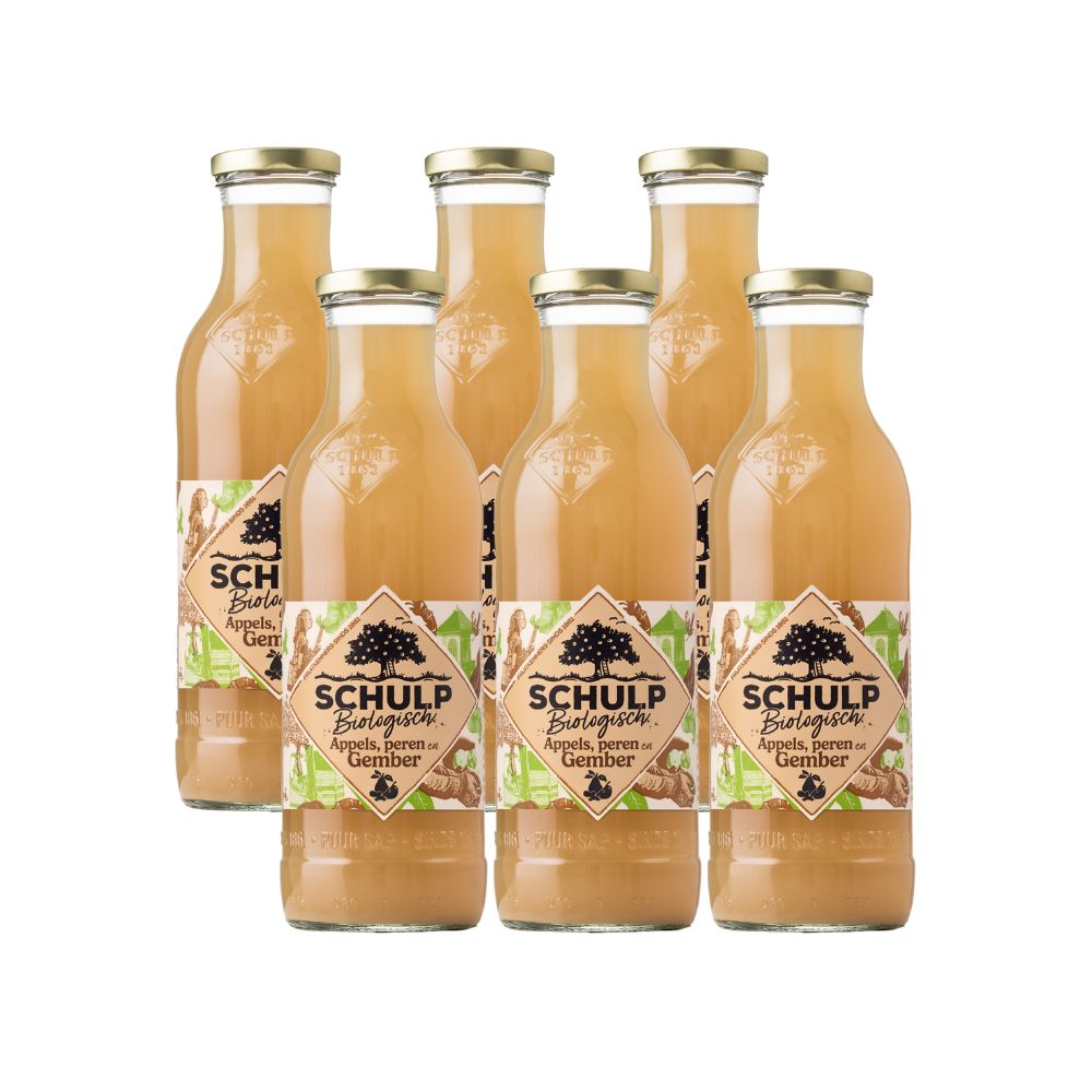 Schulp Appel, Peer & Gembersap Bio 6 Pack (6 x 750 ml)