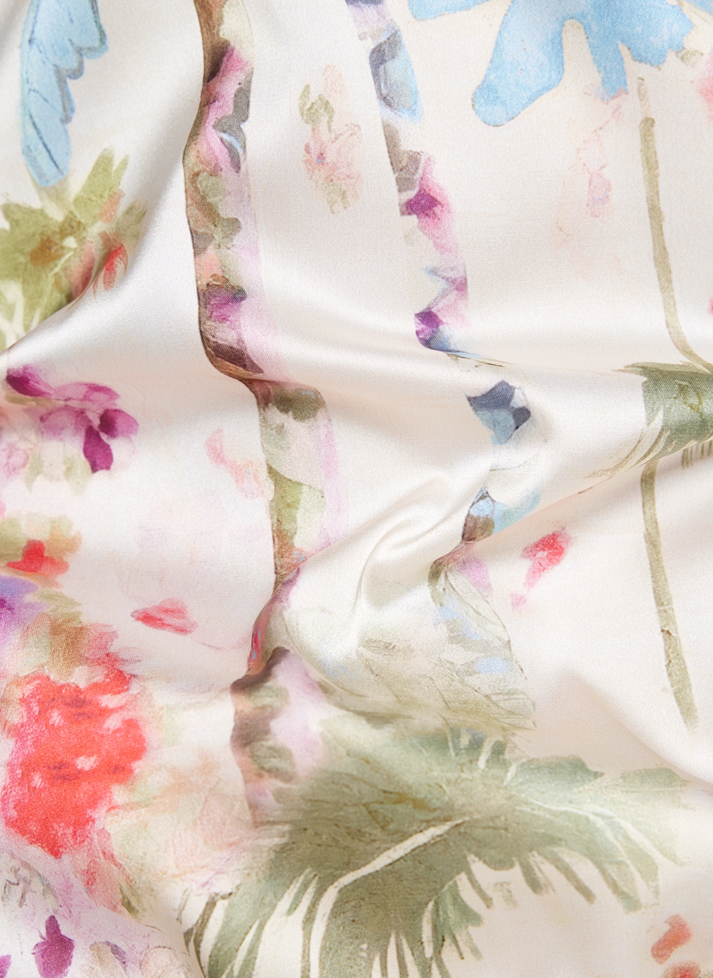 Rabe Print-Shirt , mit floralem Muster vorn, hinten unifarben