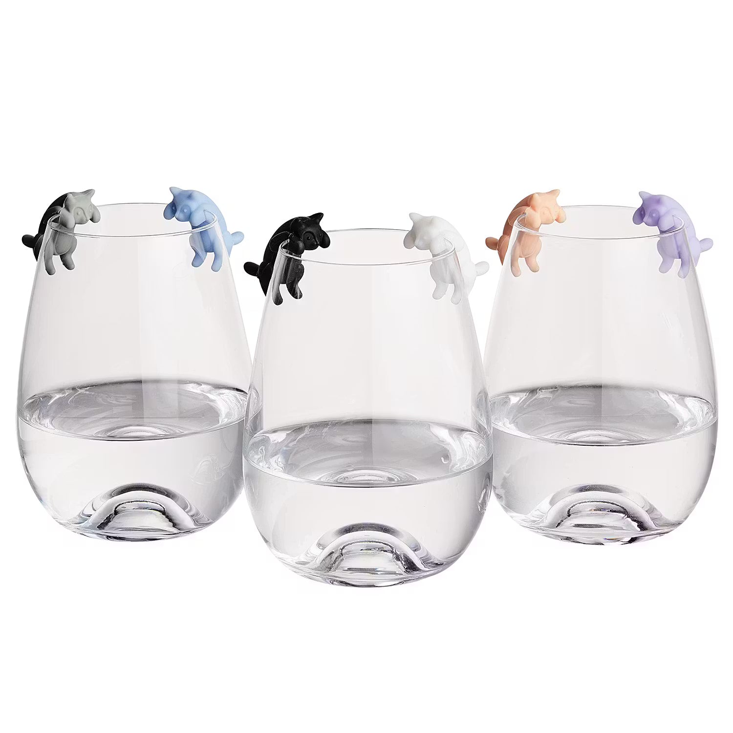 MY DRINK Glasmarker Katzen 4er-Set