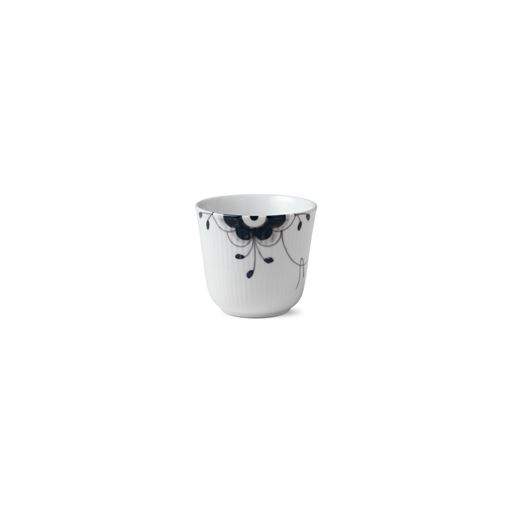 Royal Copenhagen Sort Mega Riflet Termokop, 26 cl