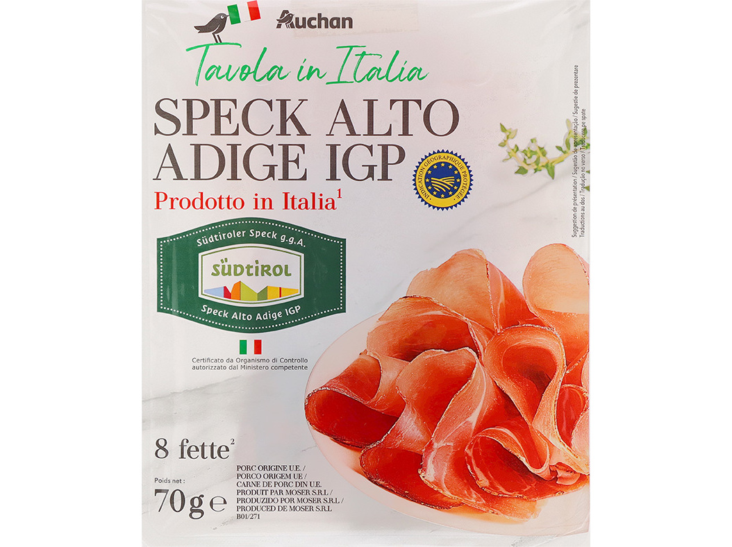 PRESUNTO SPECK AUCHAN IGP 70G