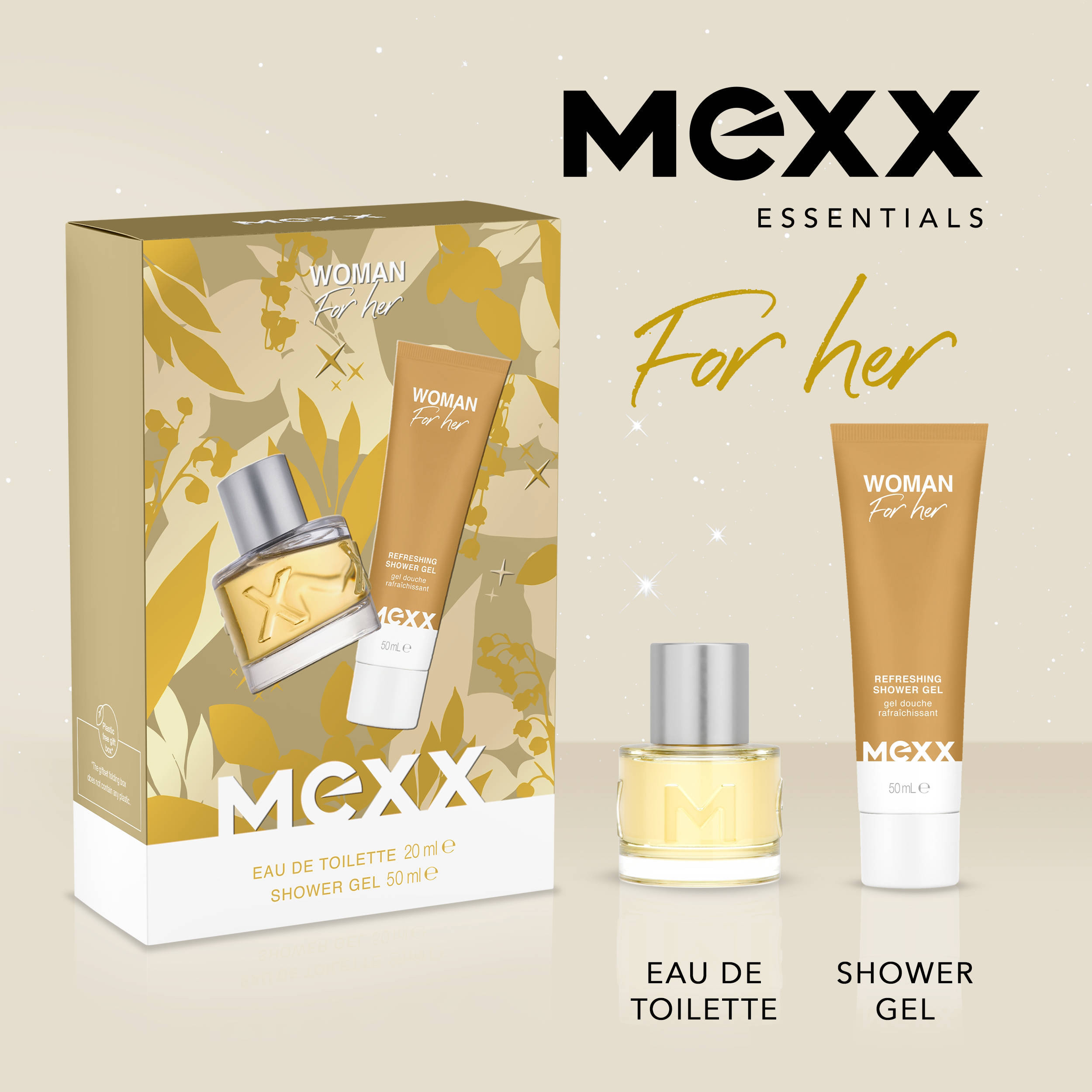 Mexx geschenkset Woman - eau de toilette 20 ml + showergel 50 ml
