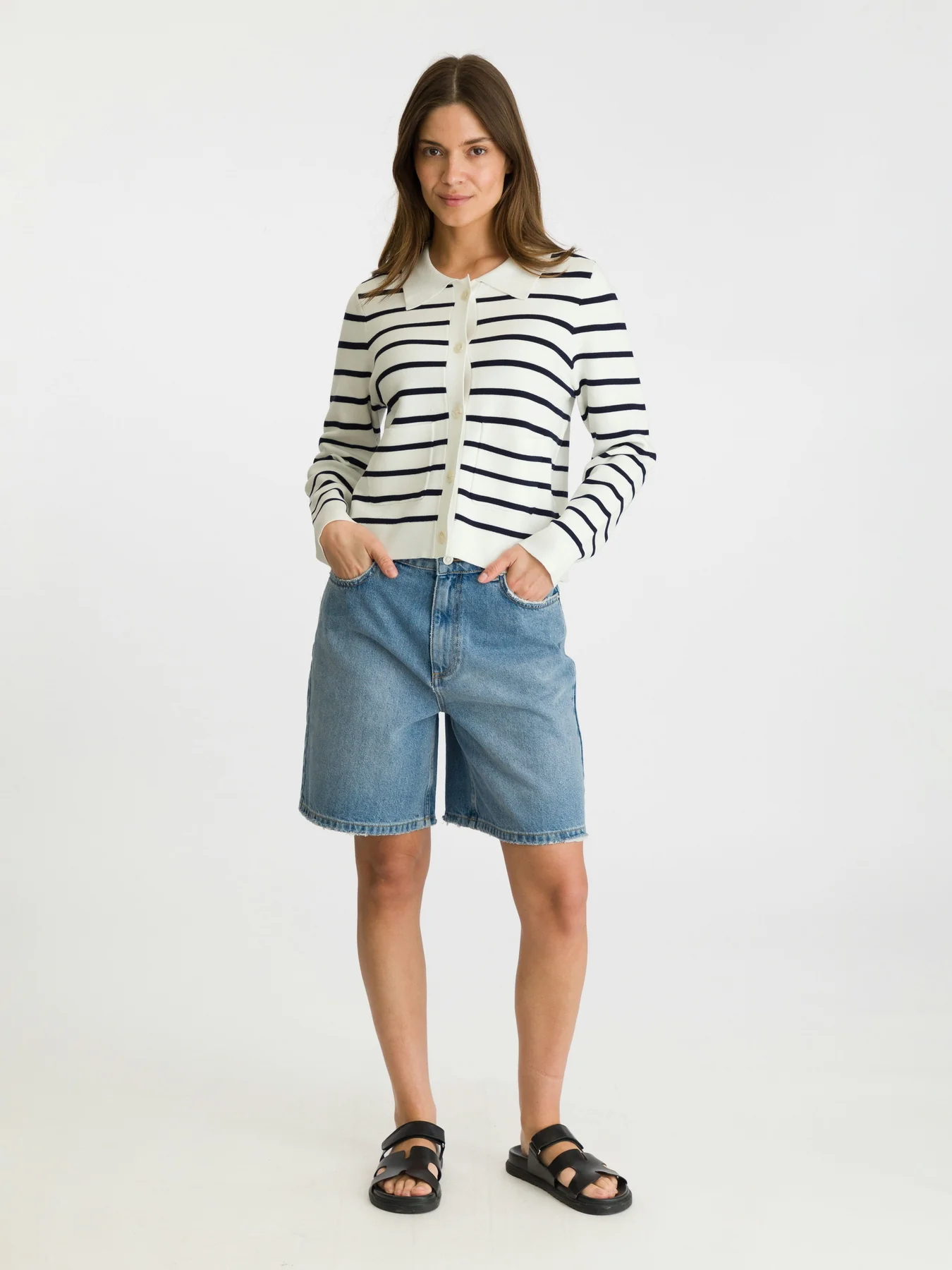 Neo Noir Tippi Knit Stripe Cardigan