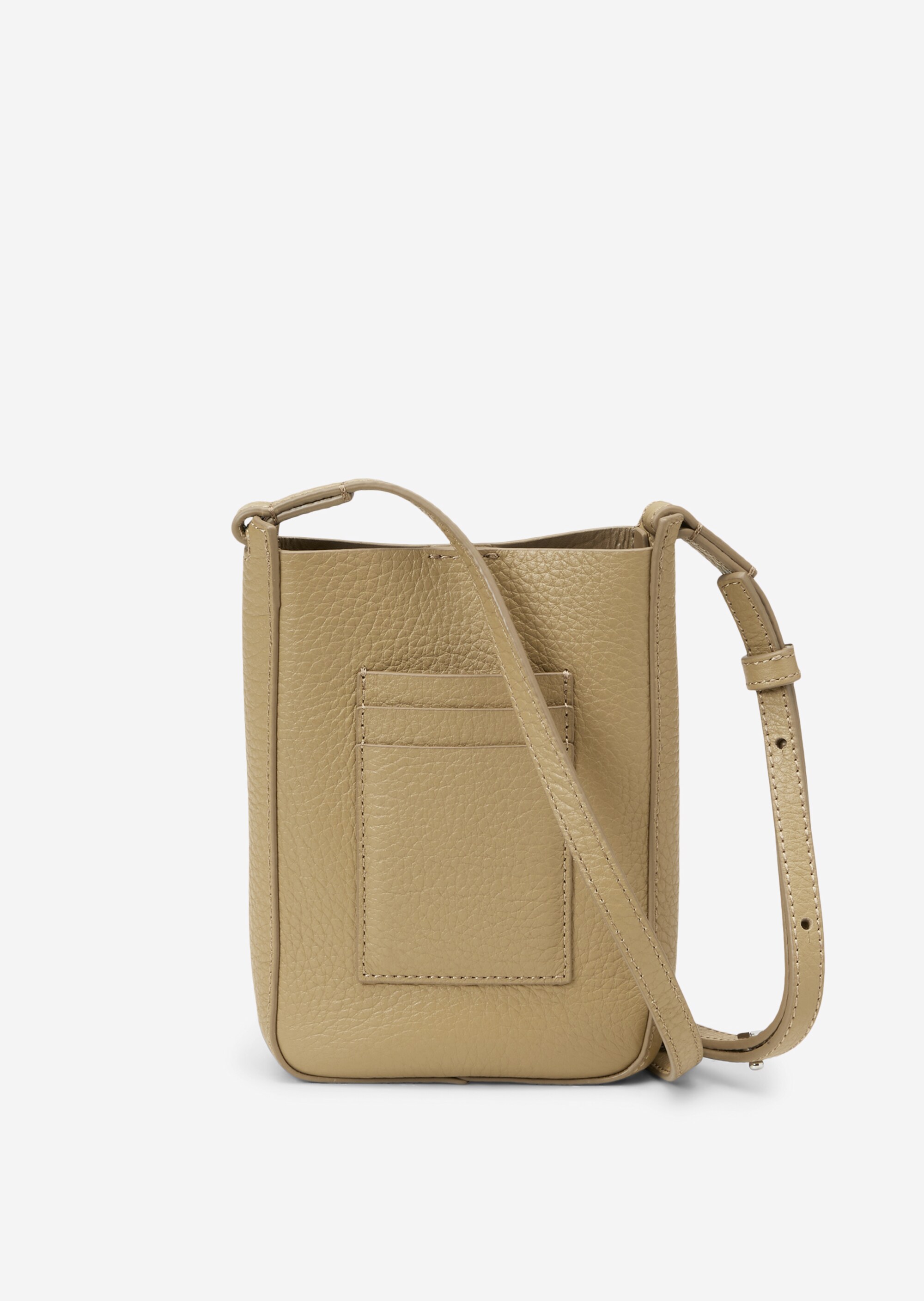 Smartphone-Tasche aus genarbtem Rindleder