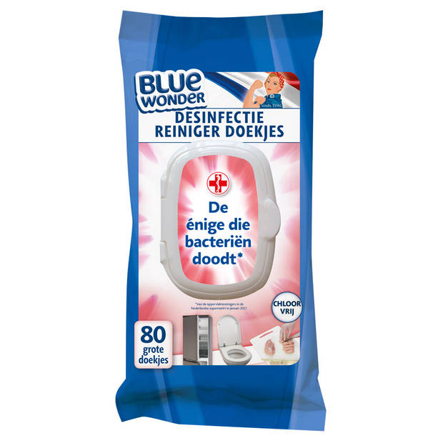 Blue Wonder Desinfectiedoekjes - 80 Stuks