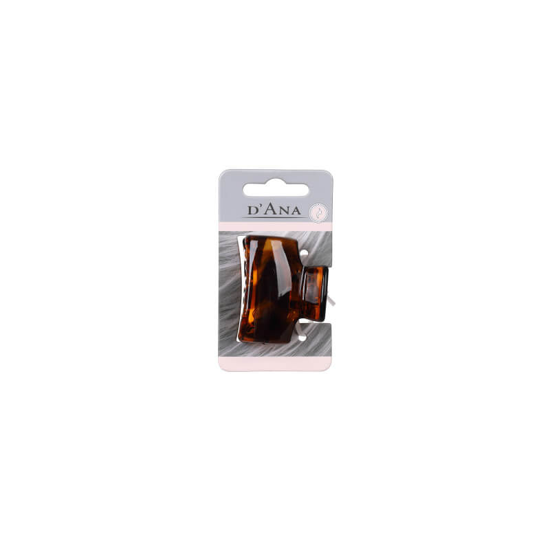 Pince à cheveux brune 4 dents Stella Green 4cm