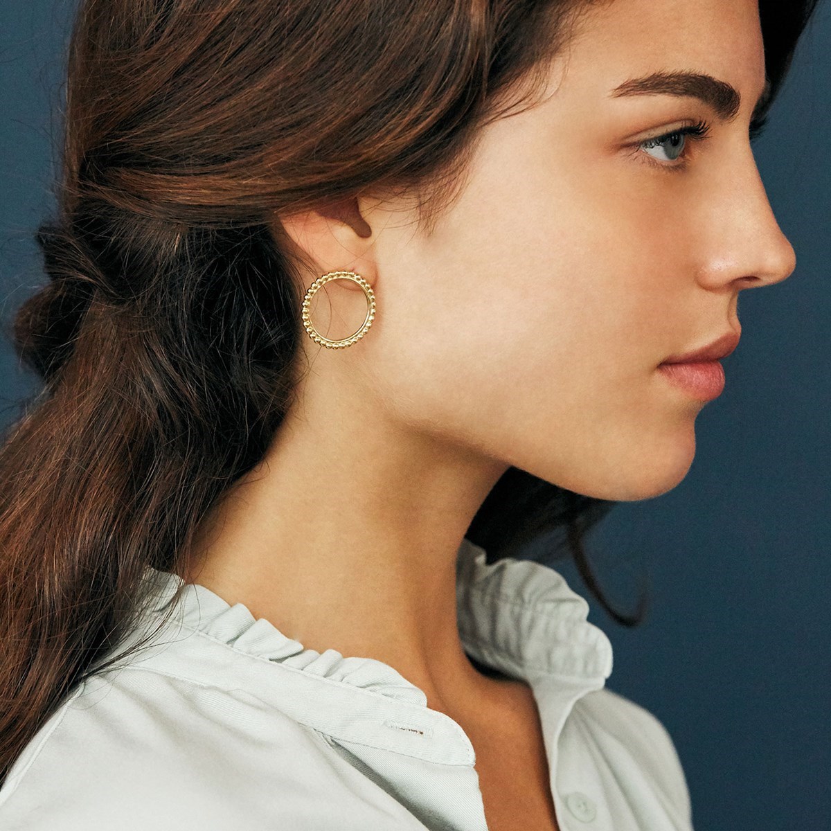 Boucles cercles de perles