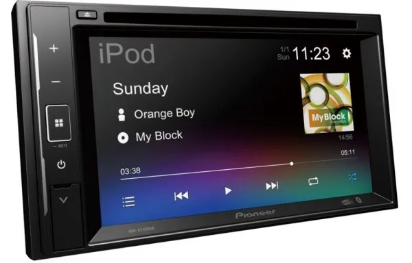 Pioneer AVH-A240DAB, Sort, 2 DIN, 200 W, CD, DVD, Android, iOS, AAC, FLAC, MP3, WAV, WMA