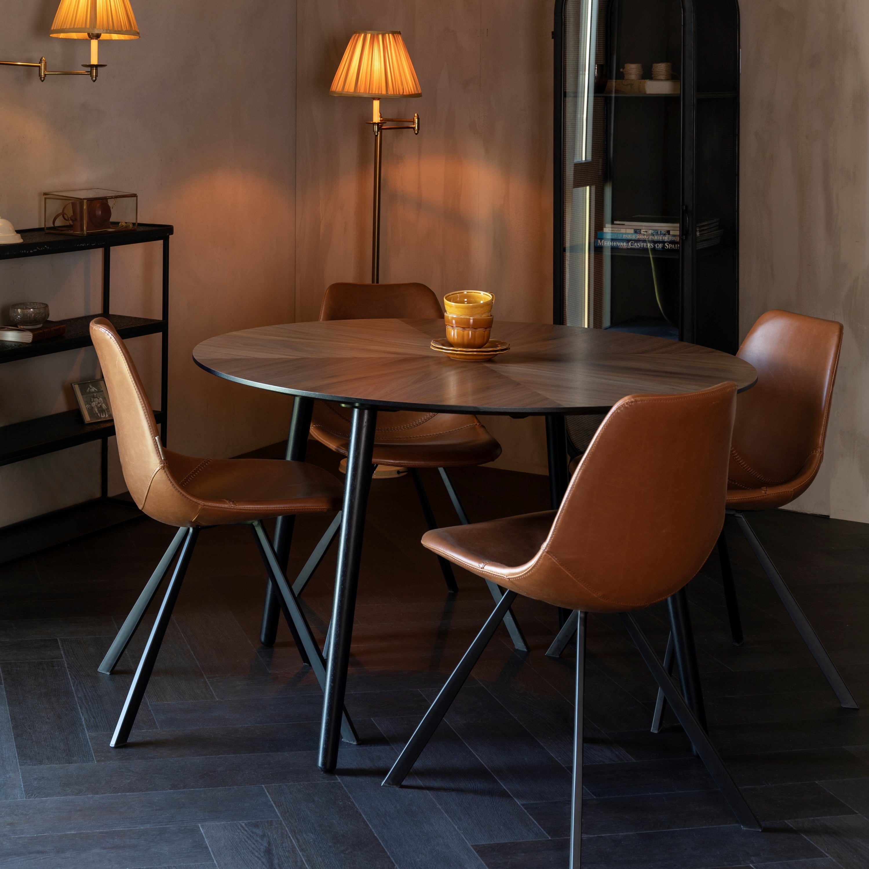 Dutchbone Clover Eettafel - Ã 120 cm - Bruin