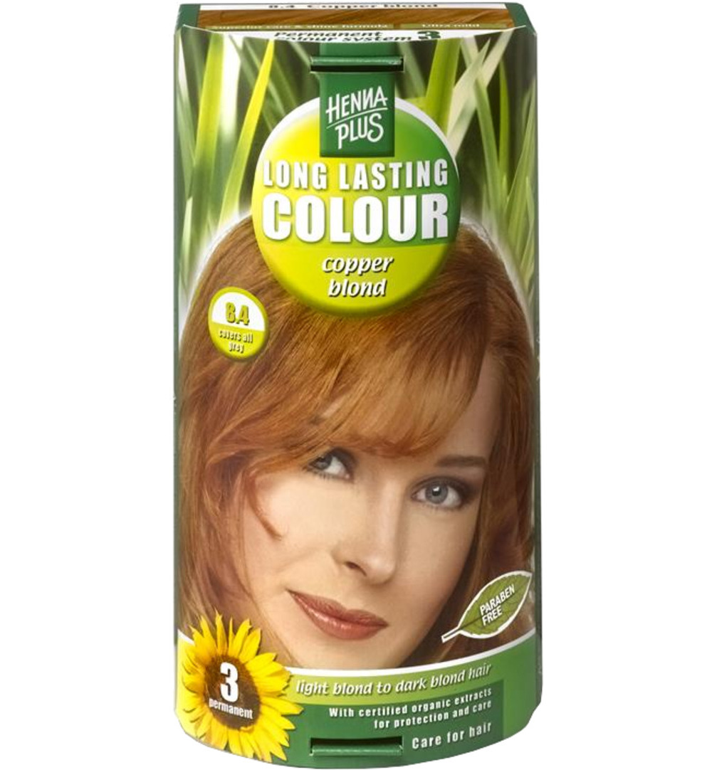 Hennaplus Long Lasting Colour 8.4 Copper Blond (100 ml)