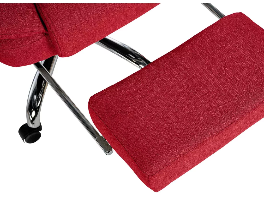 Chaise de bureau - Tissu - Rouge - Oxygen