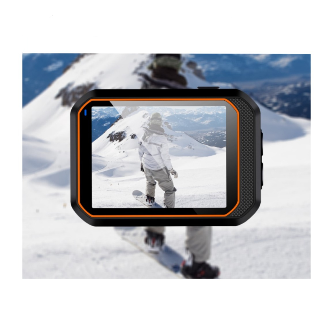 4K@60fps Ultra HD Action Cam WiFi Kamera 170° Weitwinkel 2“ IPS Display Micro SD Kartenslot und Fernauslöser   Halterungen (IP44) - Schwarz