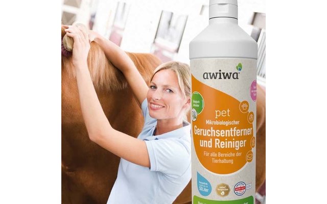 Awiwa pet Reiniger und Geruchsentferner für Tiere 1 Liter