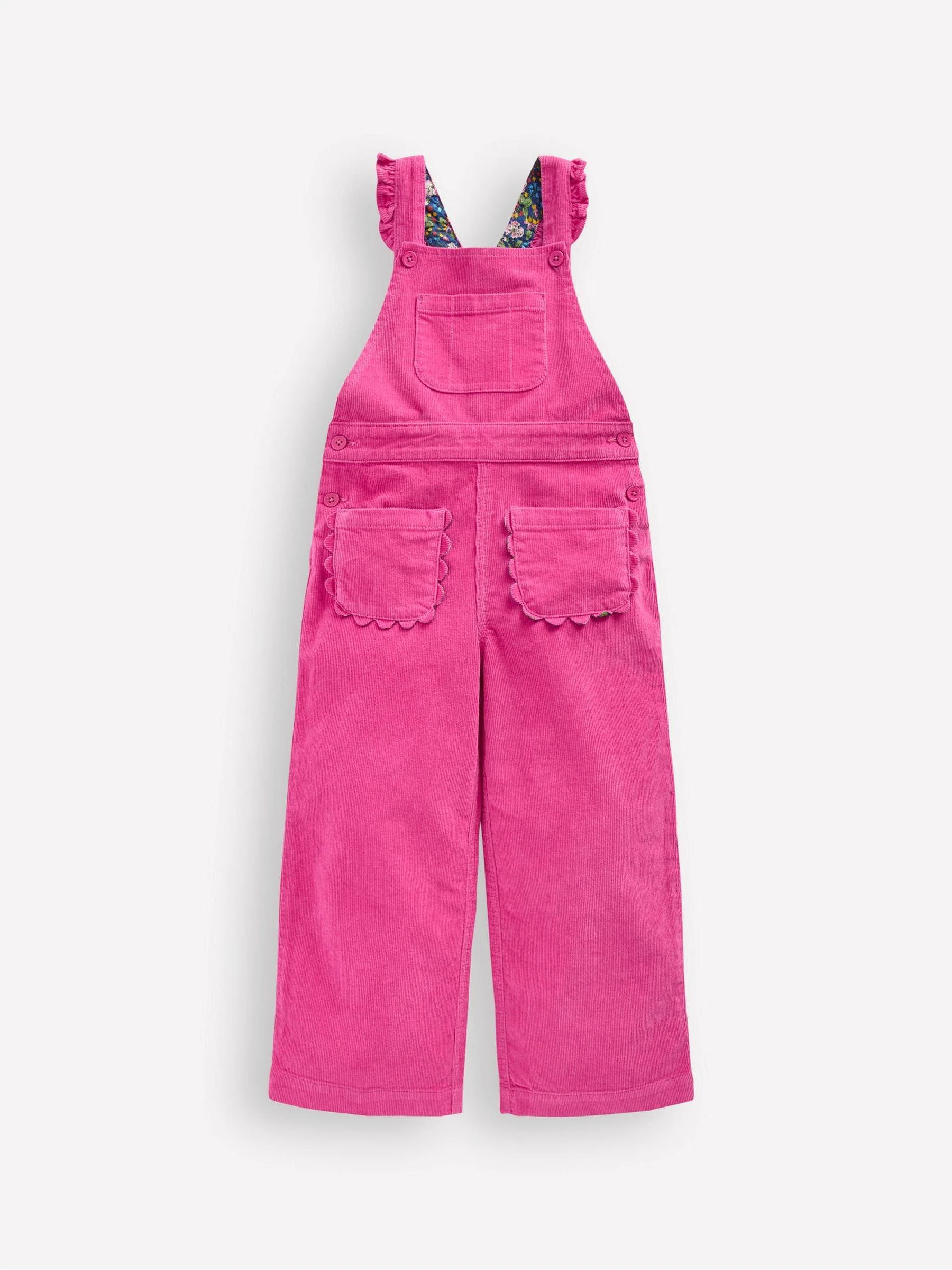 Roze - Boden Frill Dungarees
