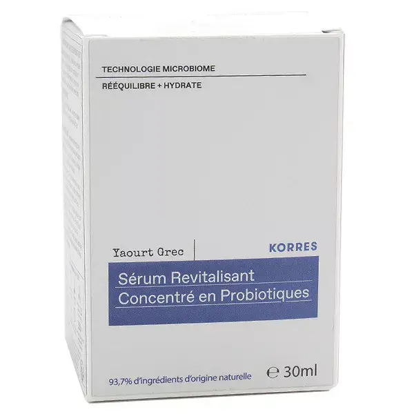 Korres Yaourt Grec Sérum Revitalisant Concentré en Probiotiques 30ml