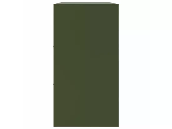 Buffet vert olive 99x39x73 cm acier