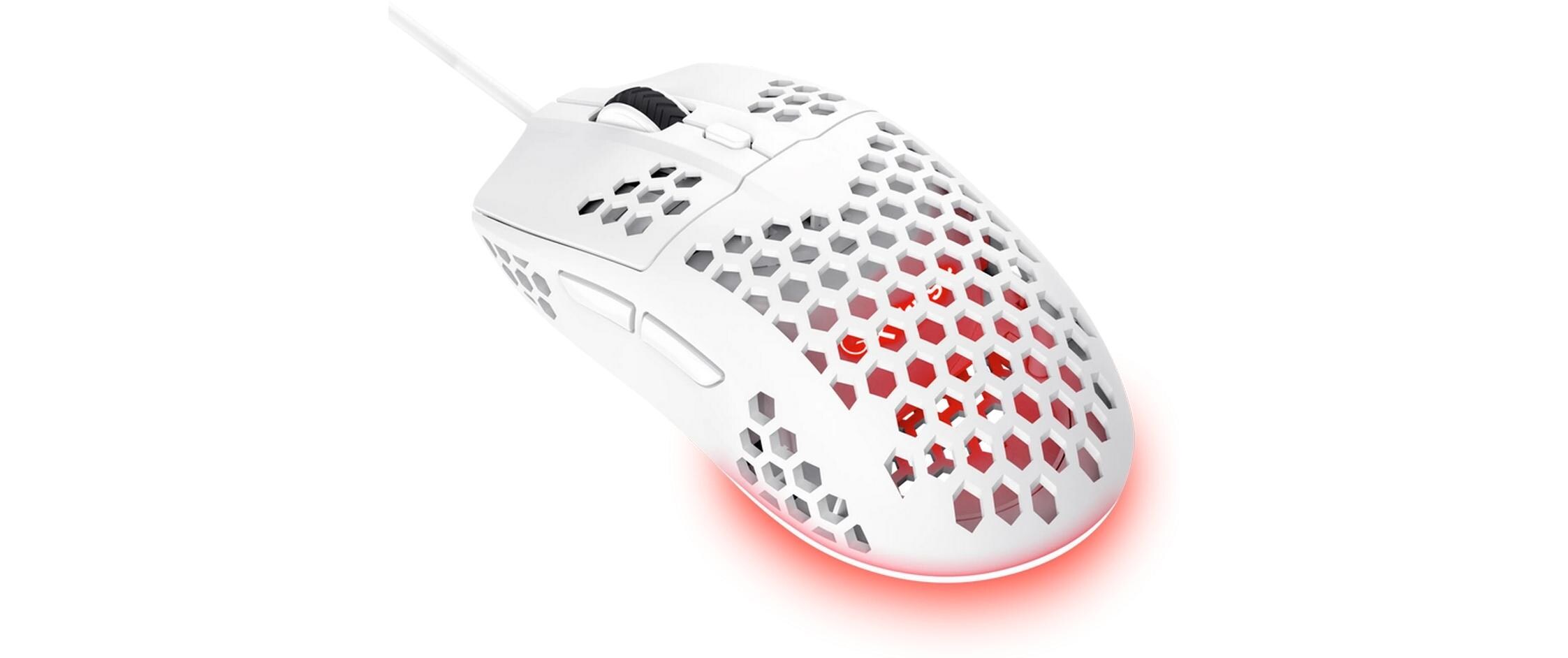 Gaming-Maus GXT928 Helox WeissPräzise Gaming Maus mit LED-Beleuchtung