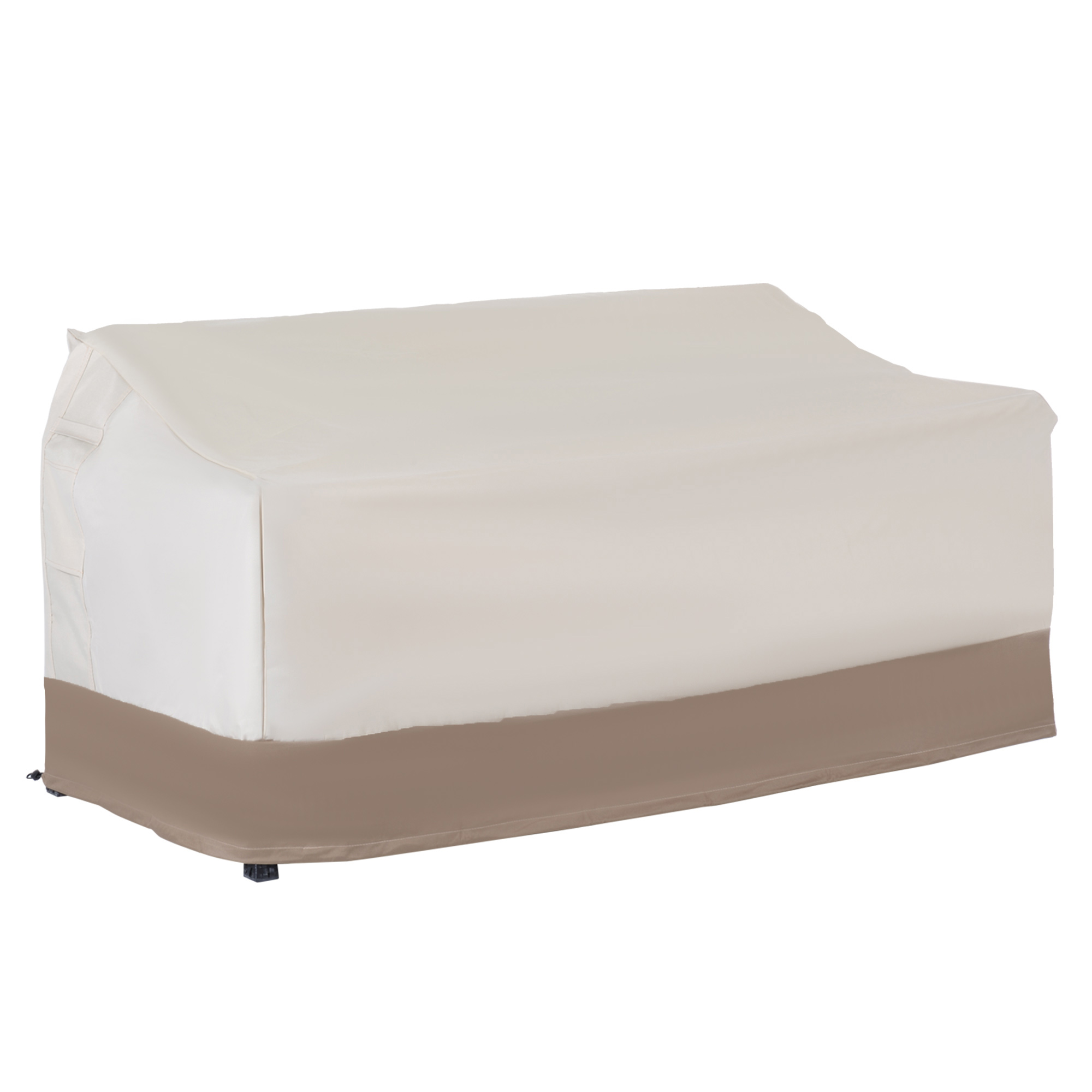 Capa protetora Outsunny para banco de 2 a 3 lugares, capa impermeável para móveis de jardim, proteção contra chuva e sol, 152x87x59/79cm, tecido Oxford 600D