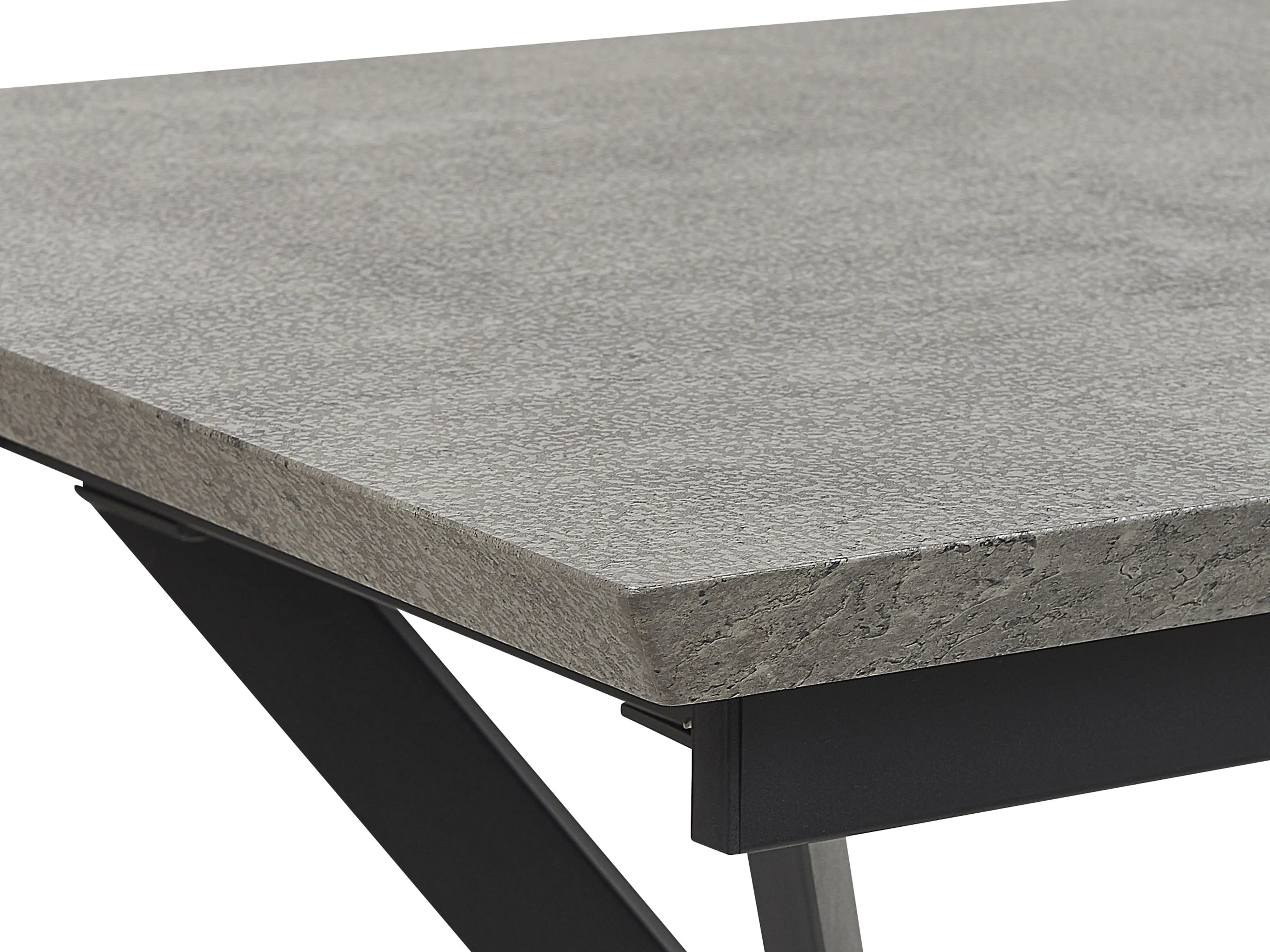 Eettafel uitschuifbaar BENSON Lichtgrijs 80 cm 140/180 cm