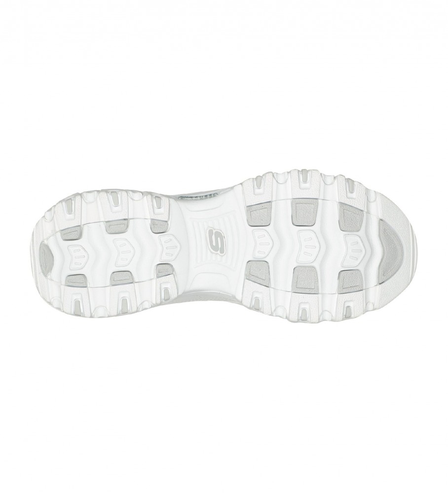 Tênis de couro Skechers D'Lites Fresh Start, branco