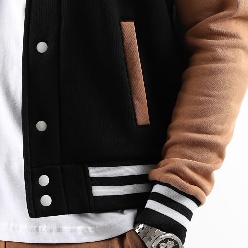 Veste Teddy 2389 Noir Camel