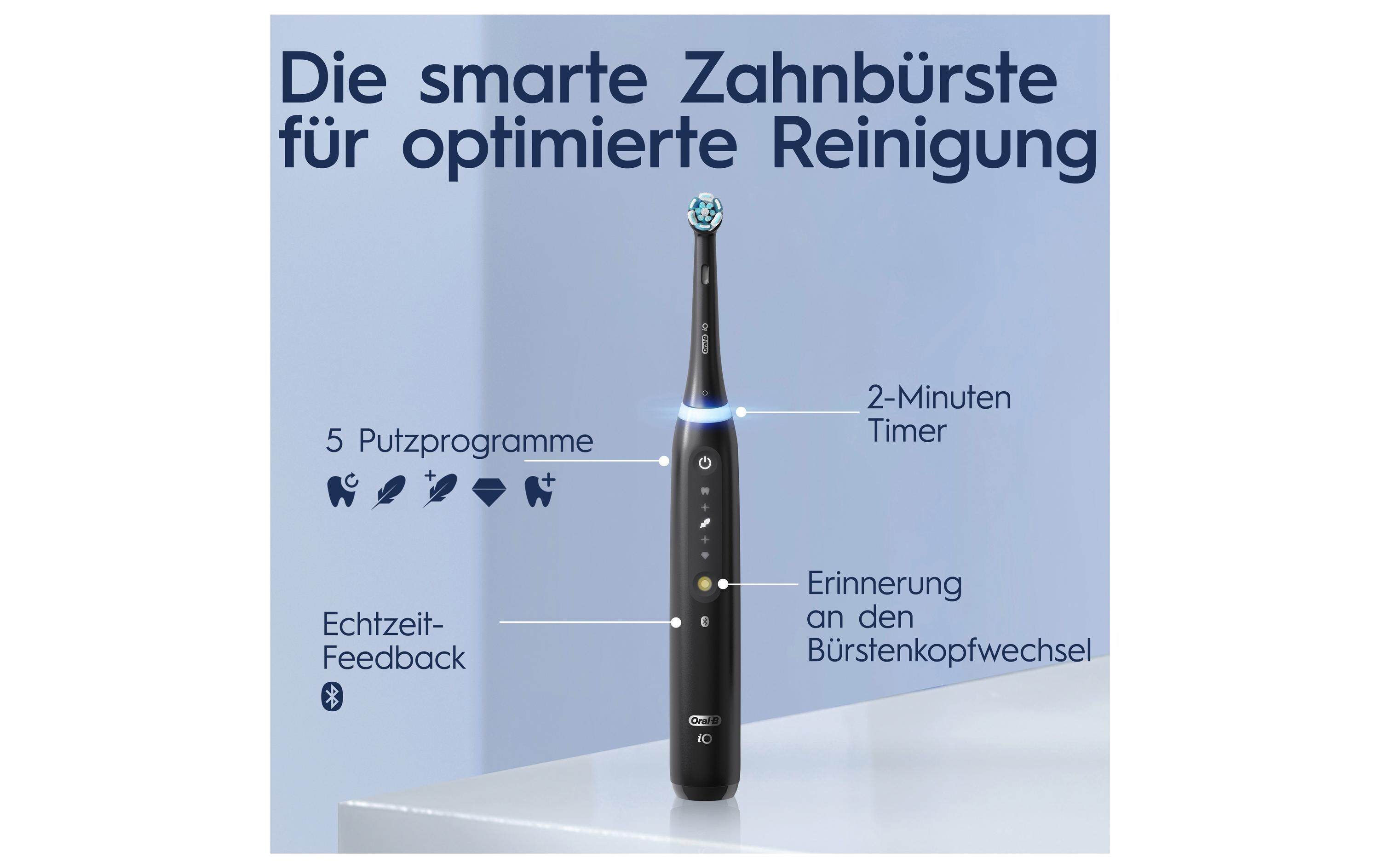 Rotationszahnbürste iO Series 5 Matt Black<br>Elektrische Zahnbürste