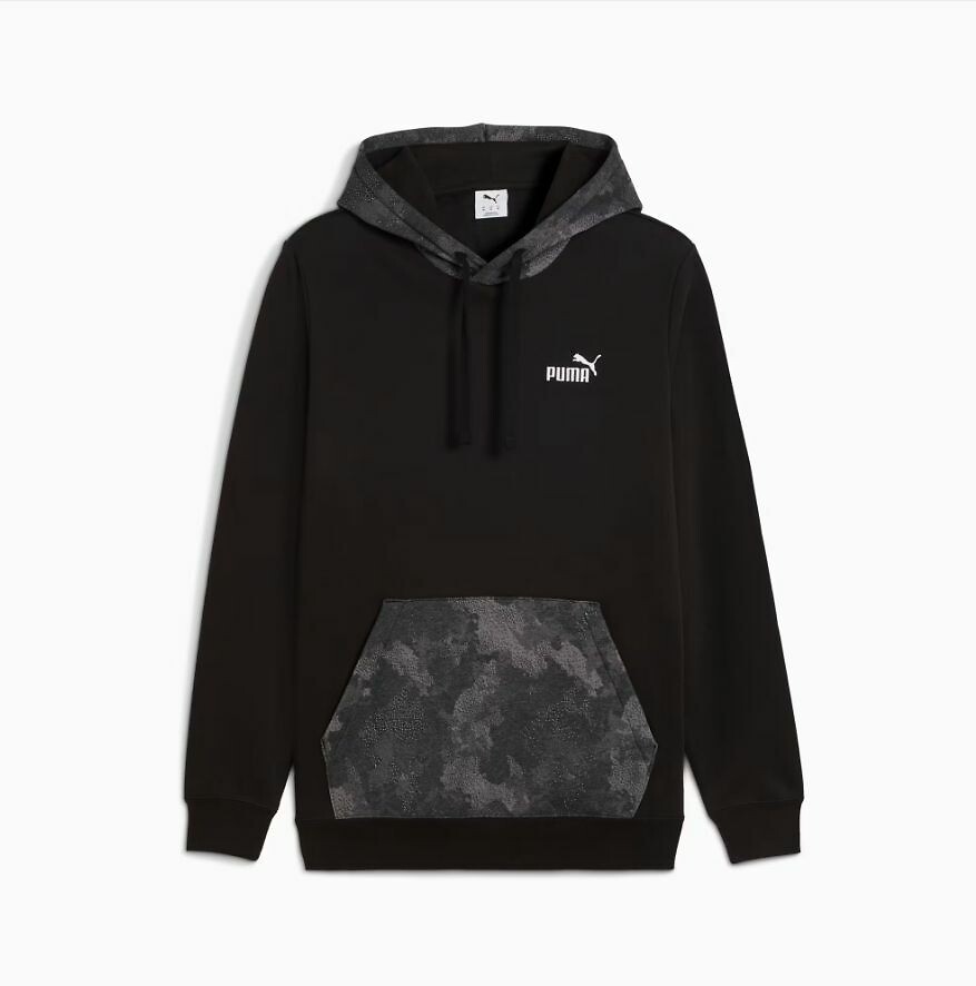 PUMA<br>Moletom com capuz e estampa camuflada