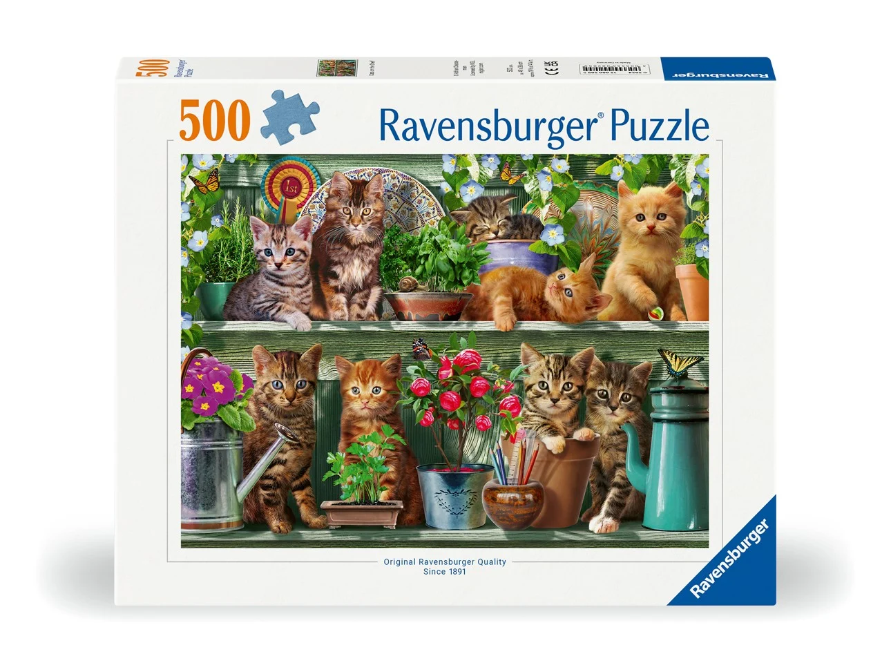 Ravensburger - Puslespil Cats On The Shelf 500 brikker