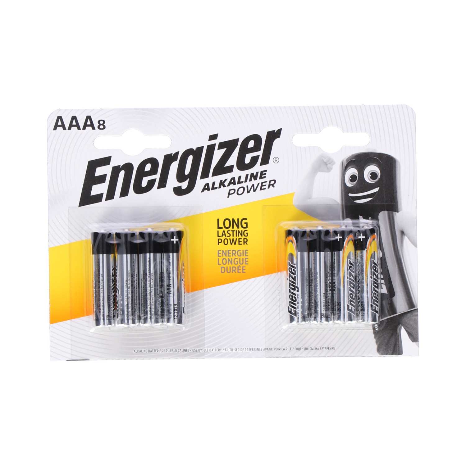Energizer Batterie Alkaline AAA/R3 8er