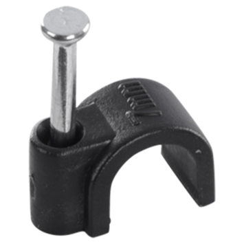 Handson Kabelclips Rond Zwart 7mm 25 stuks