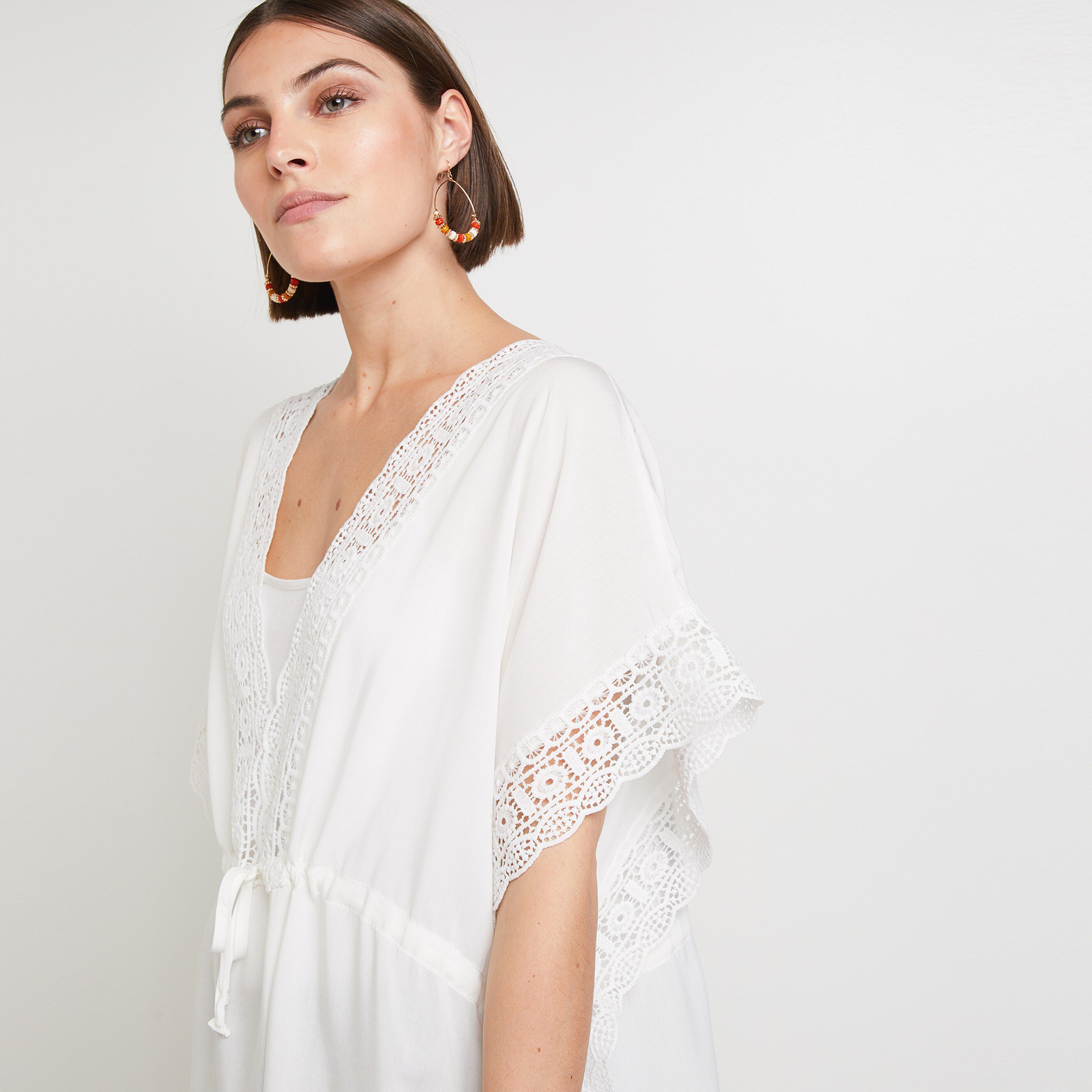 Paréo femme - BLANC