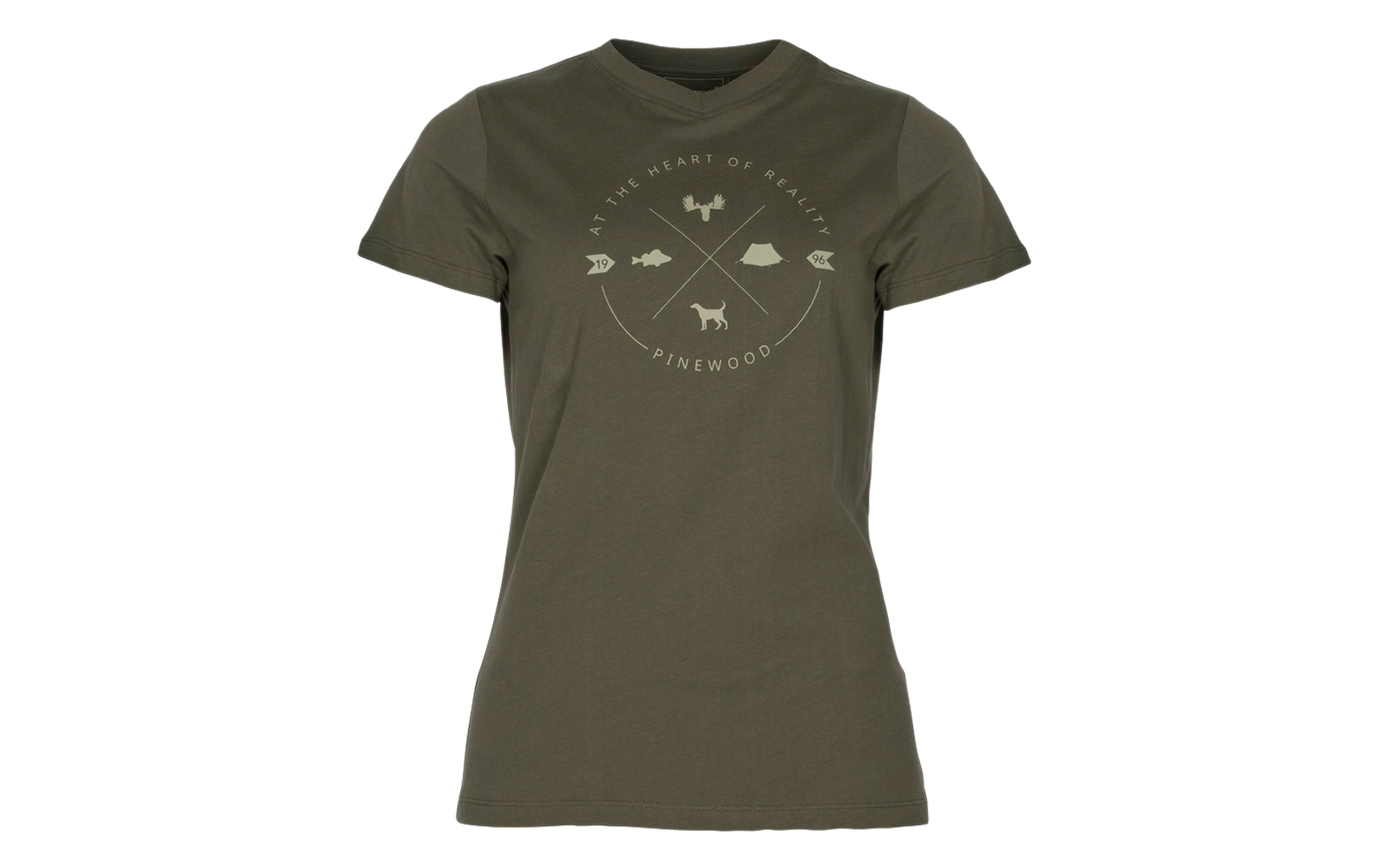 Pinewood Finnveden Trail Damen T-shirt light grey melange