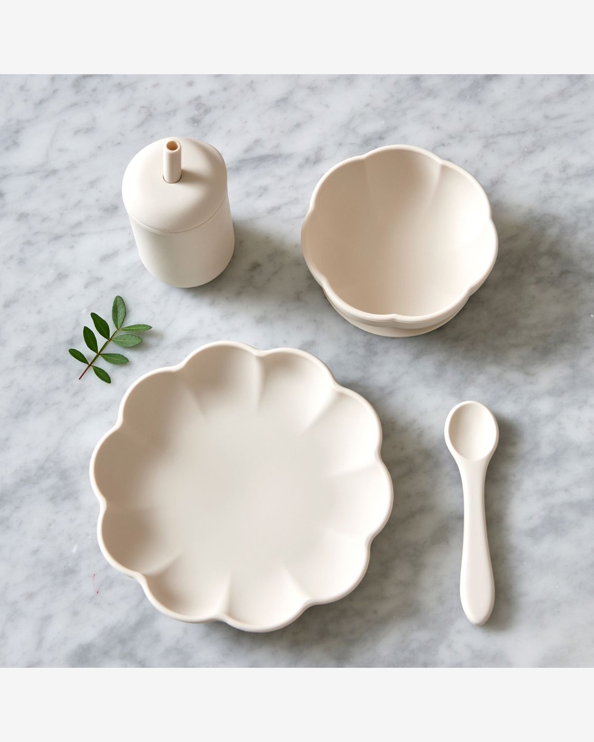 Spisesett Baby 4pk – 100% Silikon | Little Poppy Dining Set
