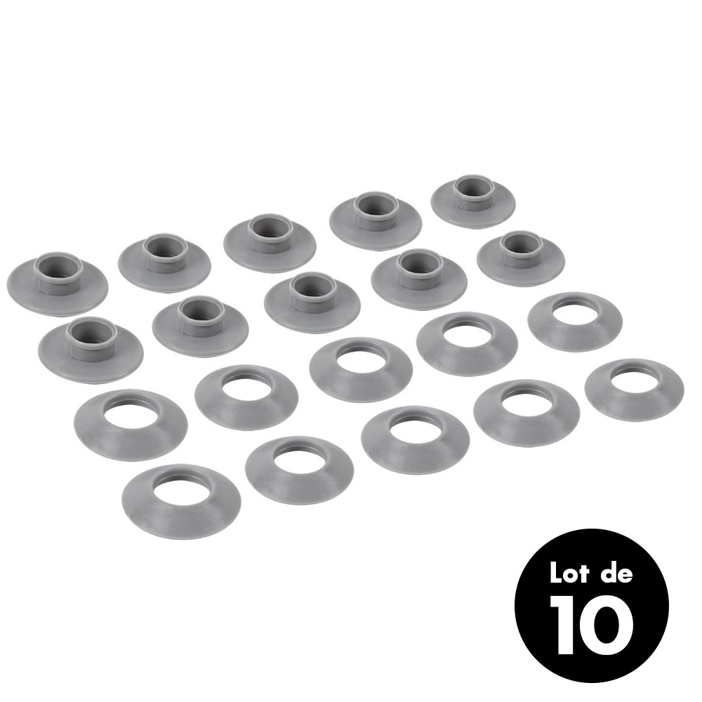 Lot de 10 oeillets avec rondelles