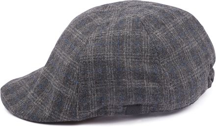 Suitable Peaky Cap Geweven Ruit Grijs 000436-50002 Grey kopen