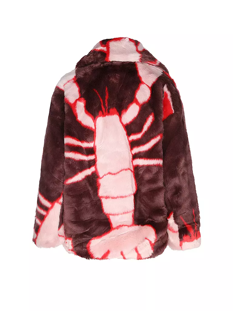 JAKKE Jacke in Felloptik RITA  rot