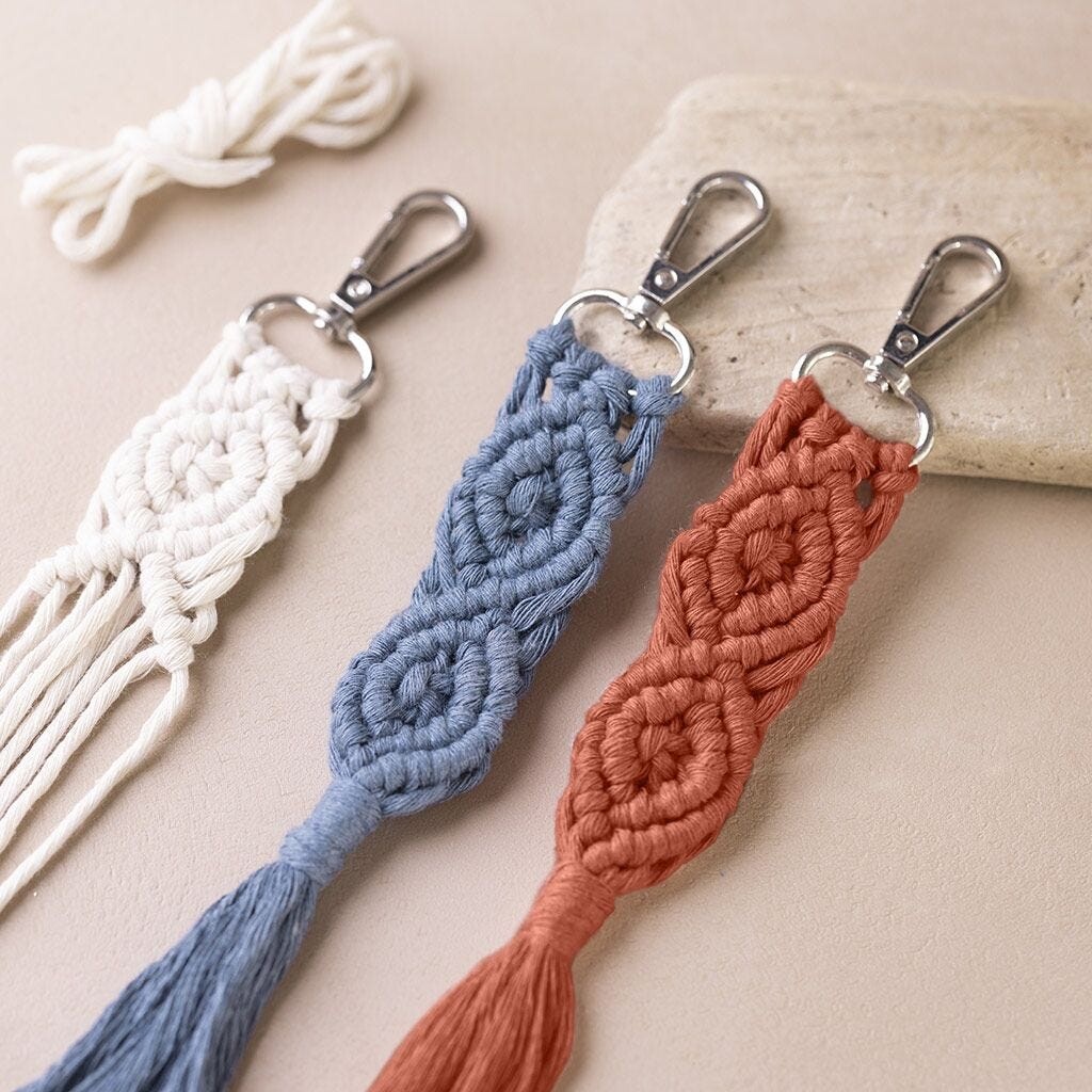 Macramé Snor - 2 MM - Brændt Orange