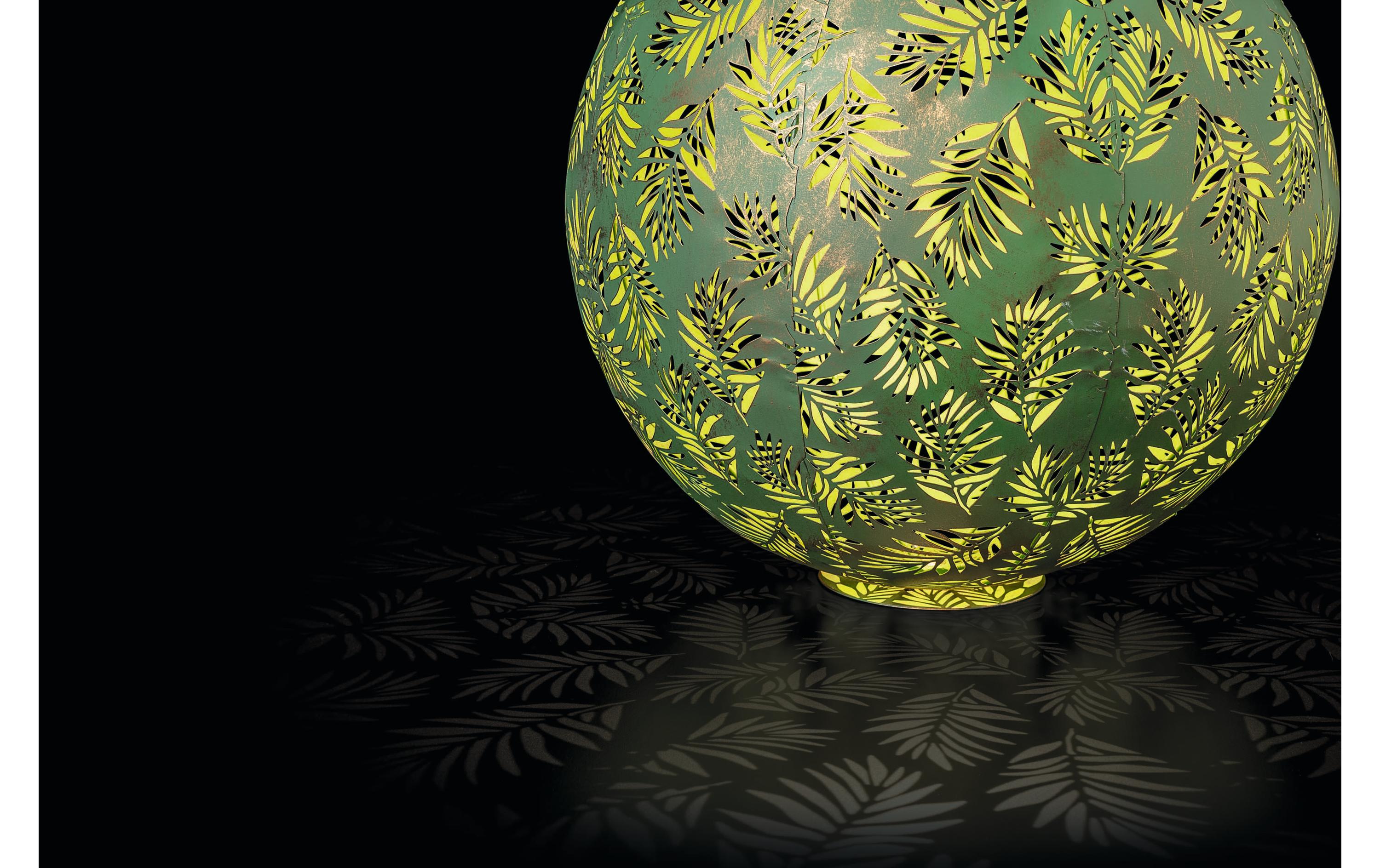 Laterne Solar Antic Ball Bamboo, Ø 40 cm, GrünSolarleuchte zum Aufstellen
