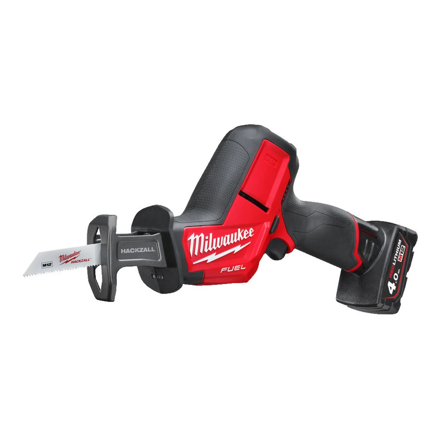 Milwaukee M12 CHZ-402C 12V Li-Ion accu reciprozaag set (2x 4.0Ah accu) in koffer - snelwissel - koolborstelloos