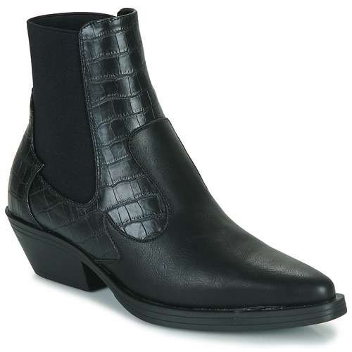 Only - ONLBRONCO-2 SHORT PU COWBOY BOOT - Noir