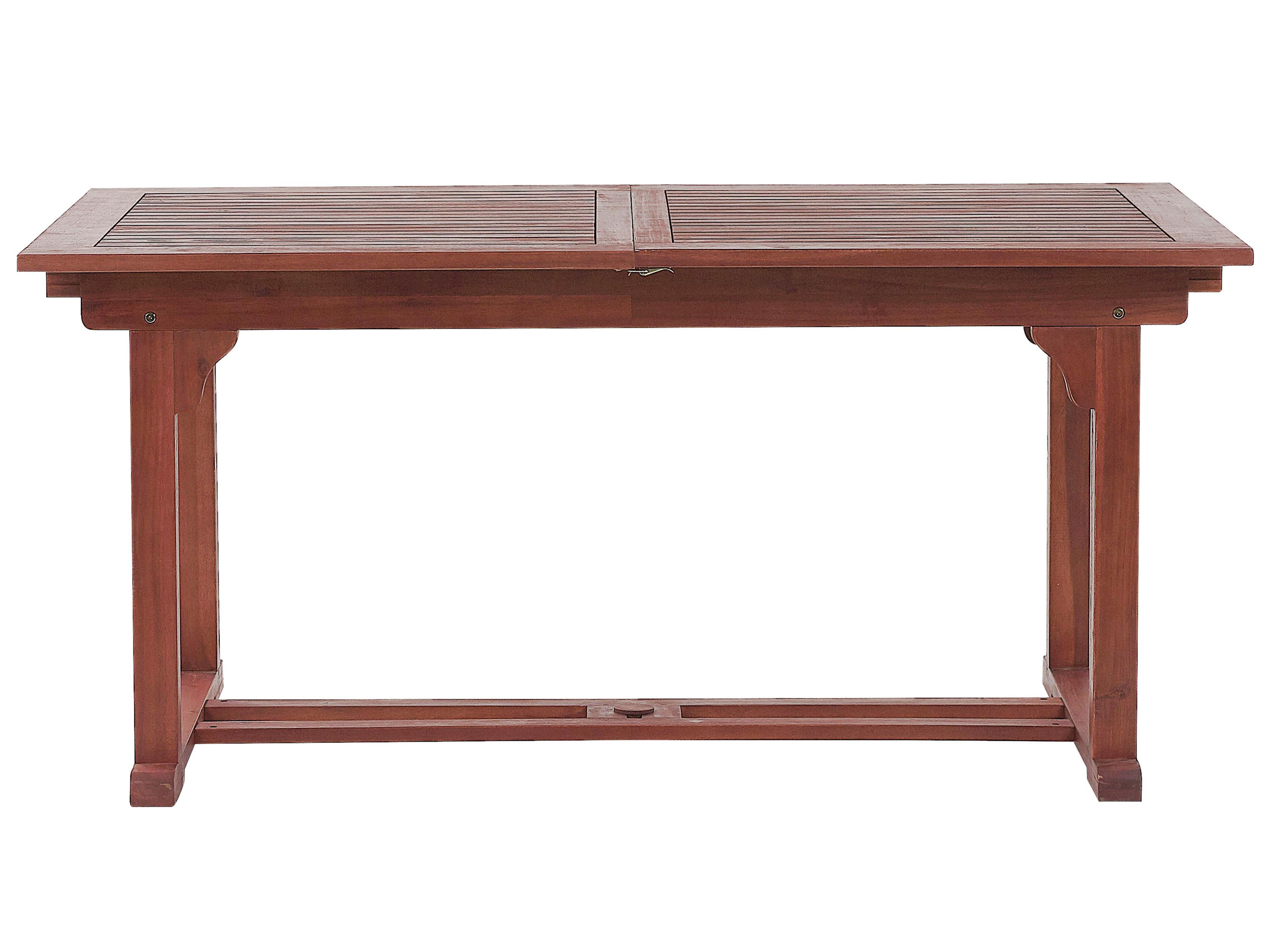 Uitschuifbare tuintafel TOSCANA 160/220 cm 90 cm Acaciahout Donkerbruin