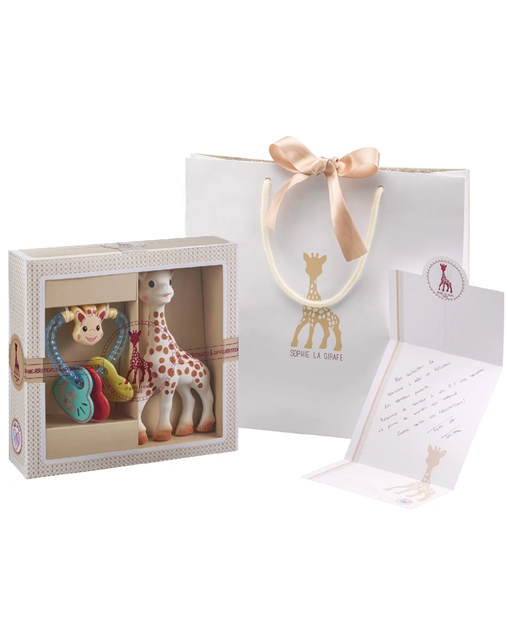 Willkommensgruß-Set NO.3 SOPHIE LA GIRAFE® 2-teilig in bunt
