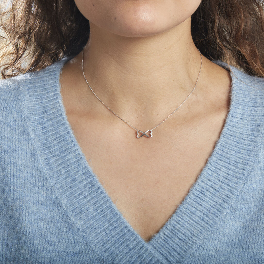 Collier Irmela Or Blanc Diamant