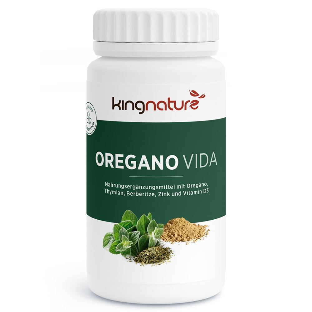 KINGNATURE Oregano Vida 614 mg<br>60 Stück, Dose, Kapsel