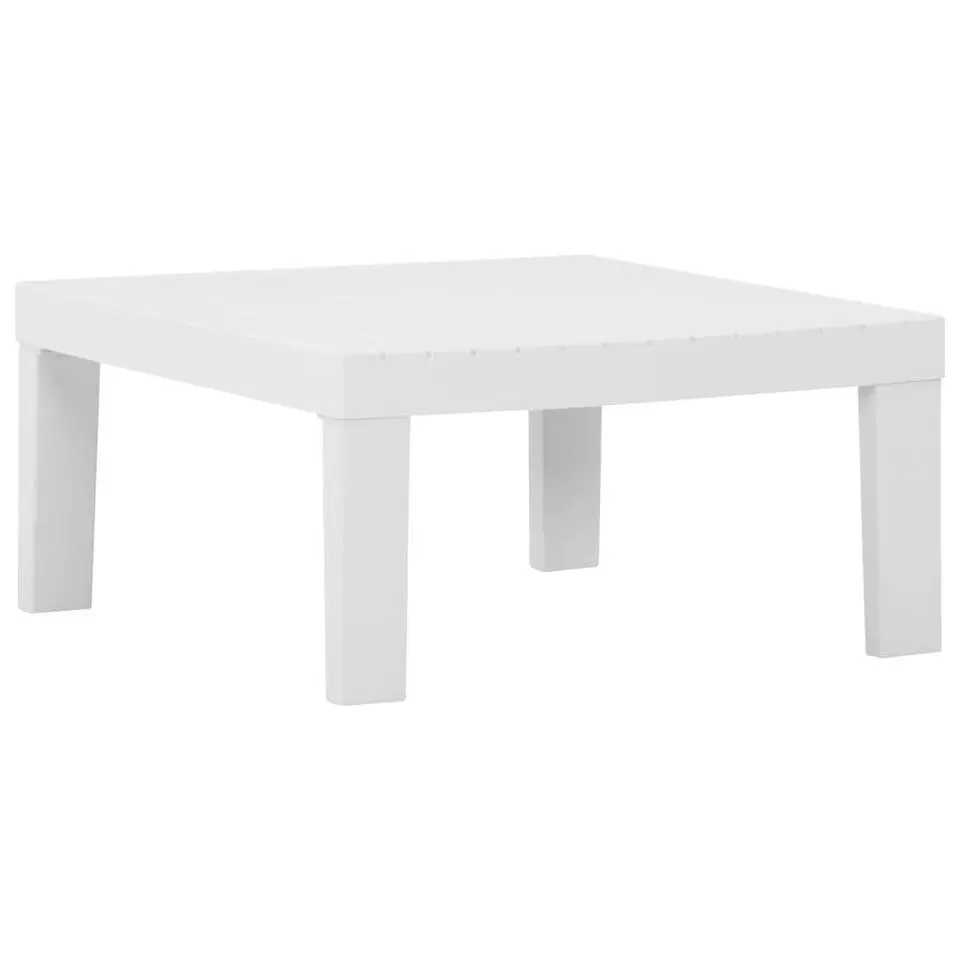 vidaXL - Loungeset - Wit - Kunststof