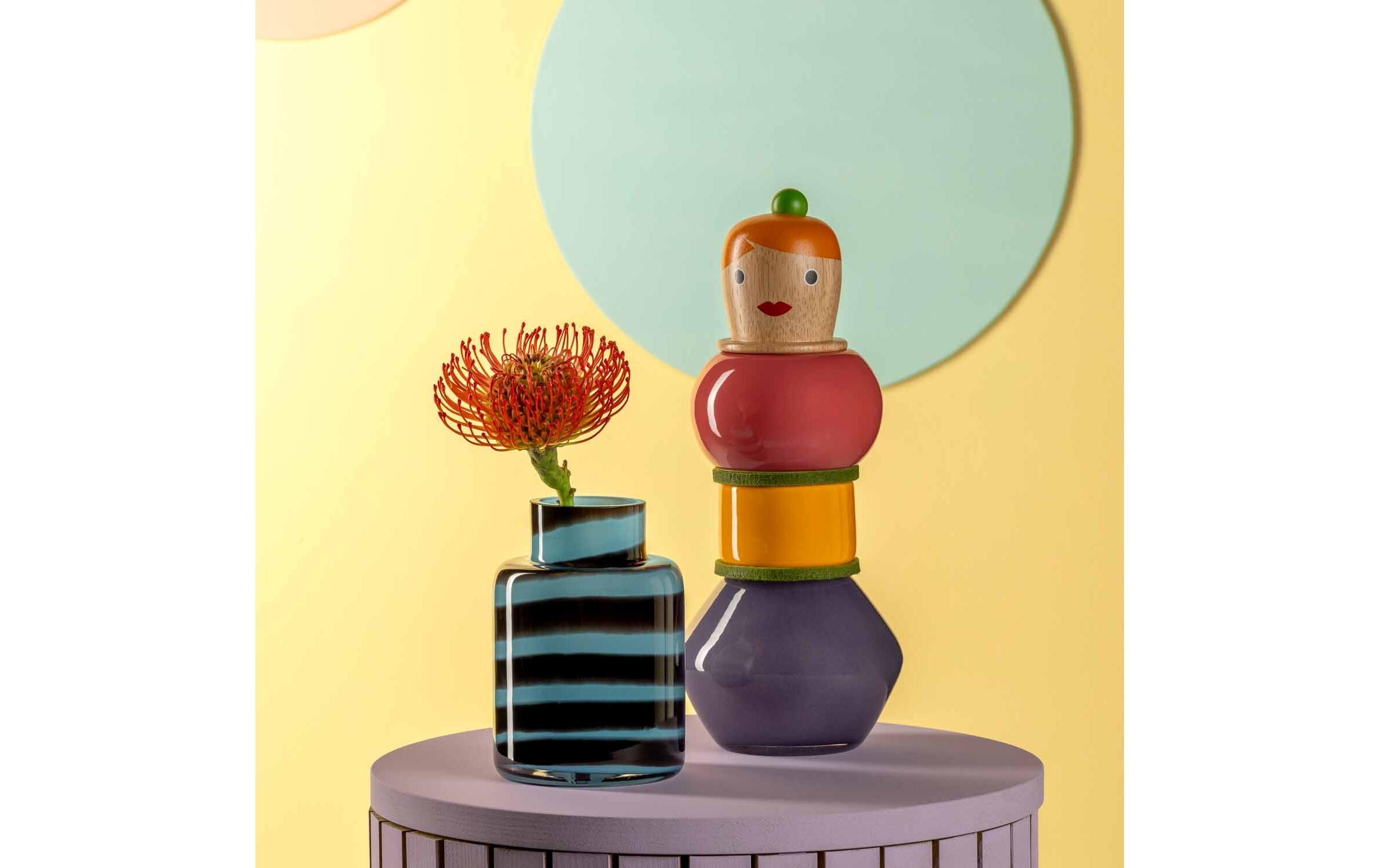 Vase Buoni Amici Simonetta 30 cm, Mehrfarbig<br>Objektvase