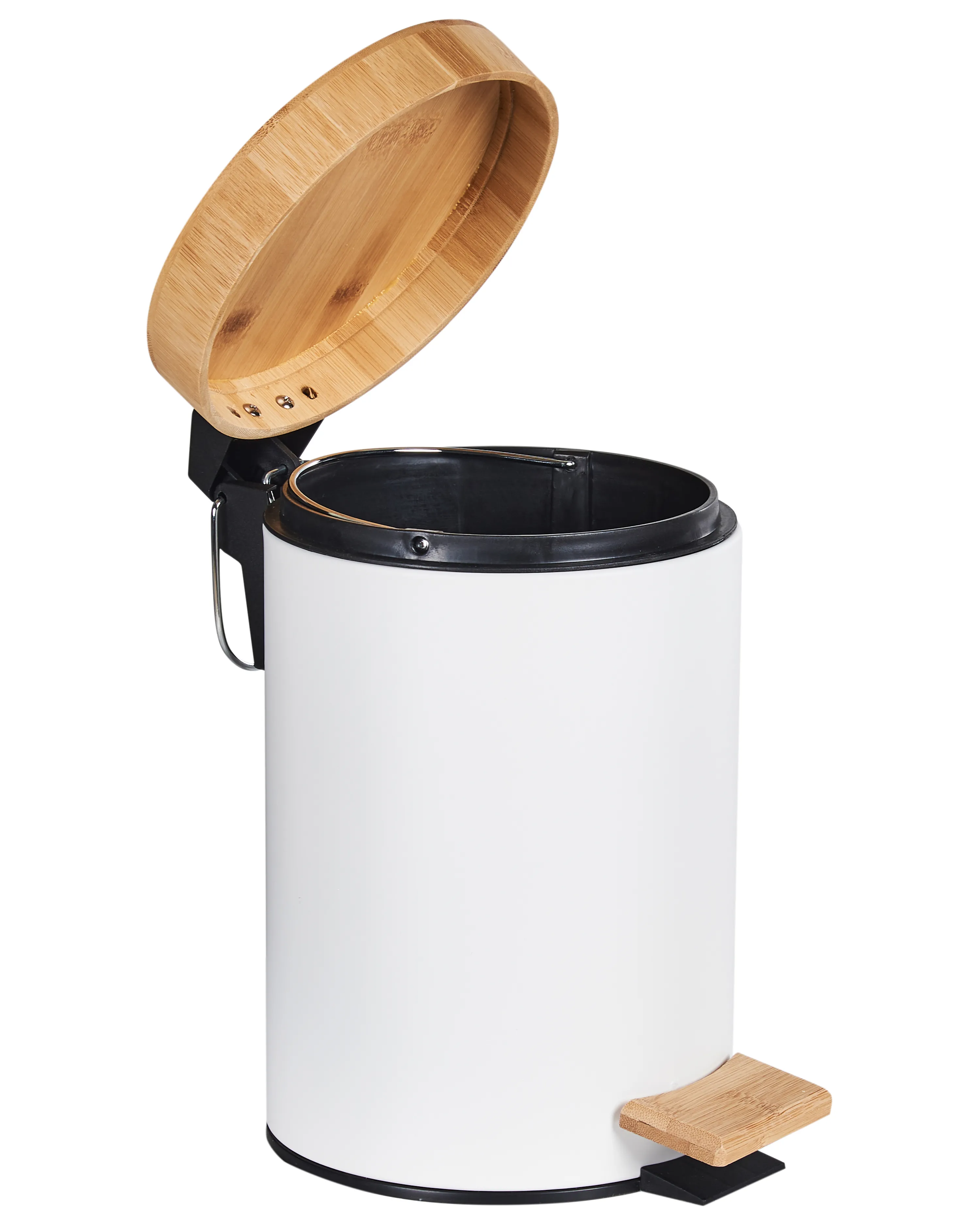 Set van 2 pedaalemmers 3 L ECOSMART Metaal Wit
