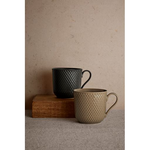 Lyngby Porcelæn Rhombe Earth Krus, Clay, 39 cl