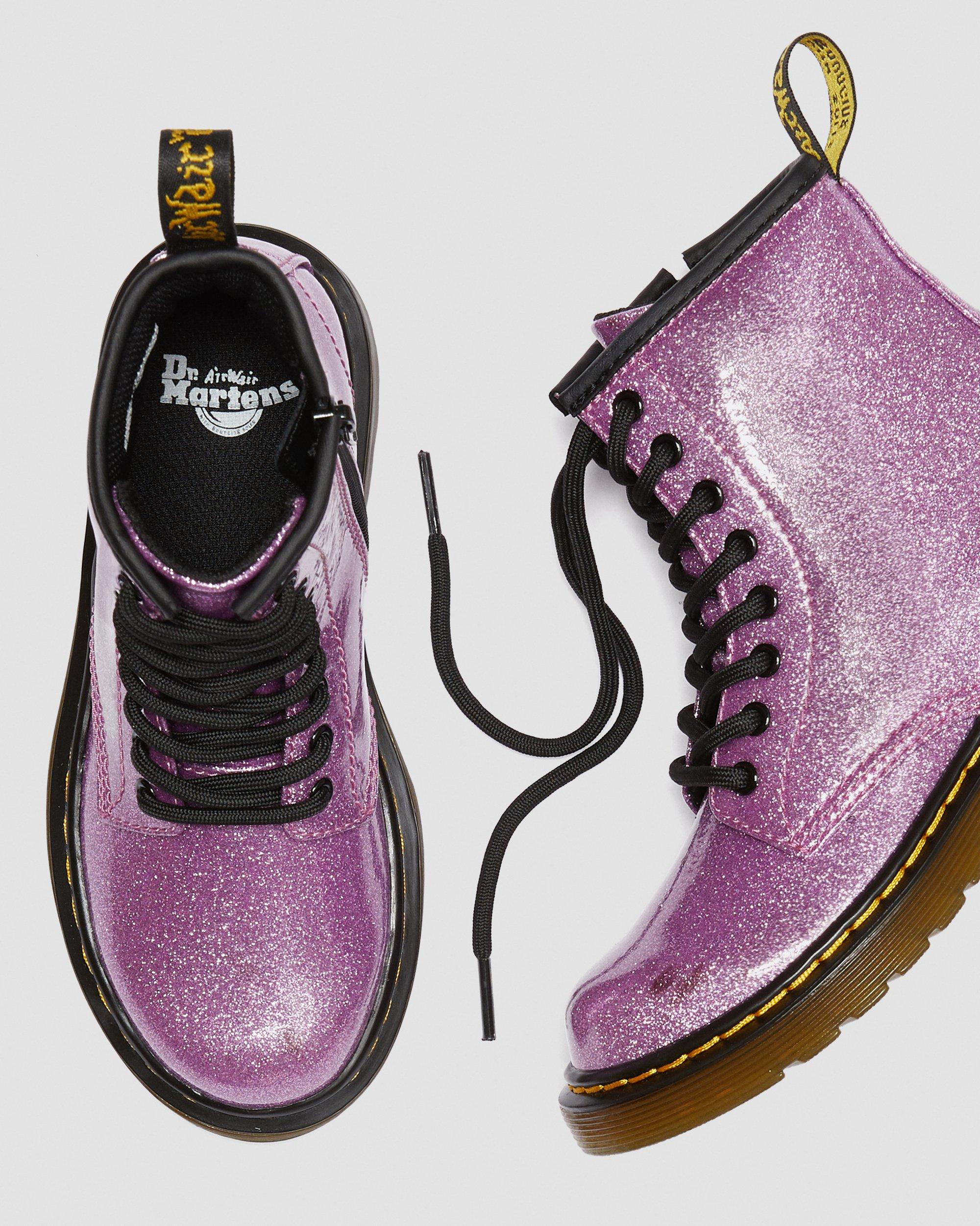 Junior 1460 Glitter Lace Up Boots