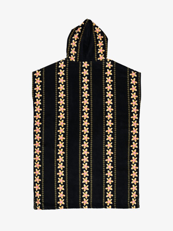 Stay Magical Printed Poncho de surf Noir Femme